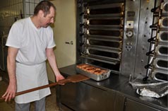 Frischer Leberk&auml;se vom Ofen